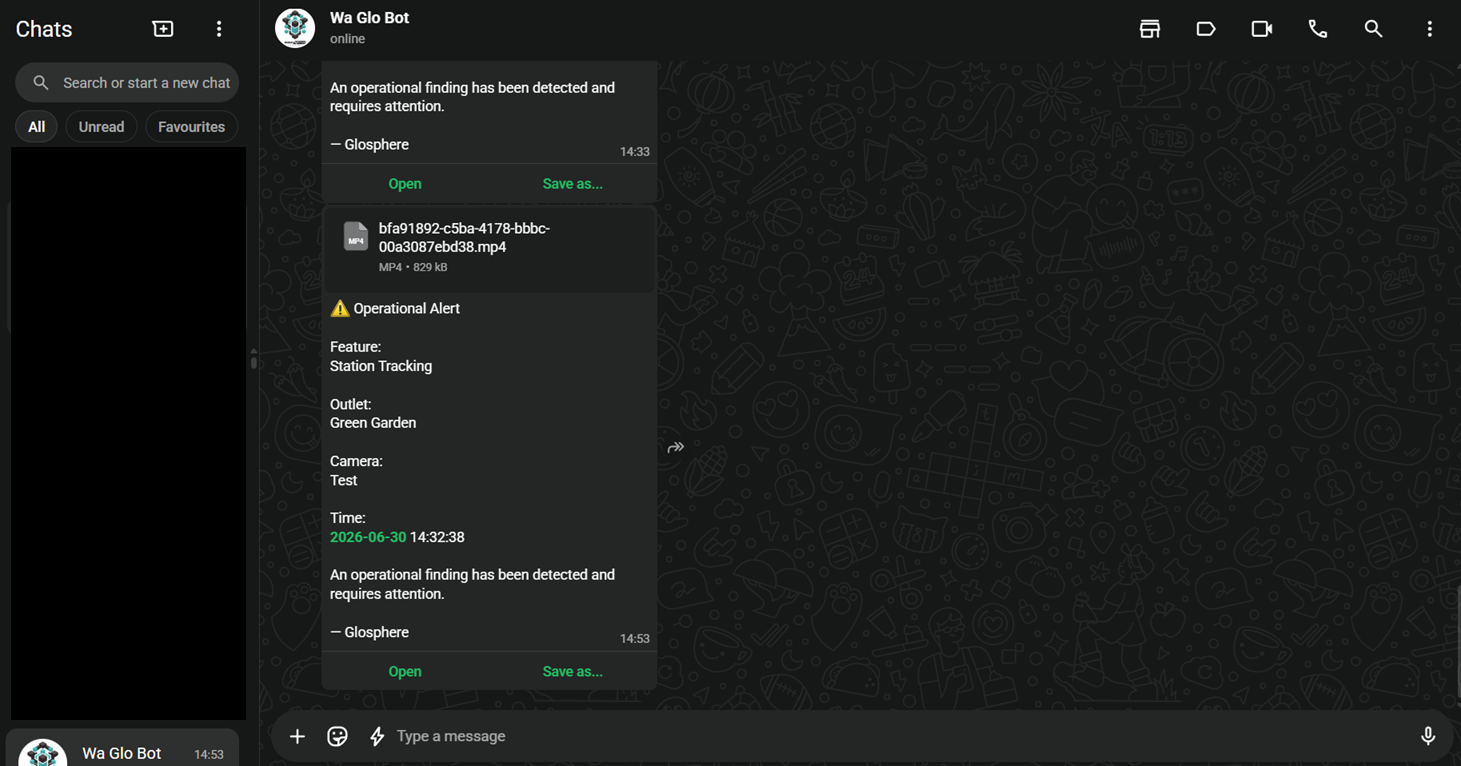 Pelaporan Kejadian Real-time melalui WhatsApp